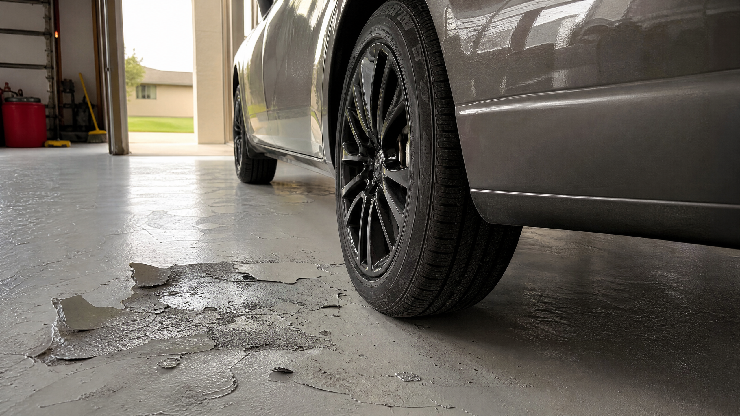 Hot Tire Pickup: Why Epoxy Peels Under Car Tires and How to Prevent It — specialist guide for American homeowners considering epoxy garage floor coating